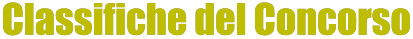 Classifiche del Concorso