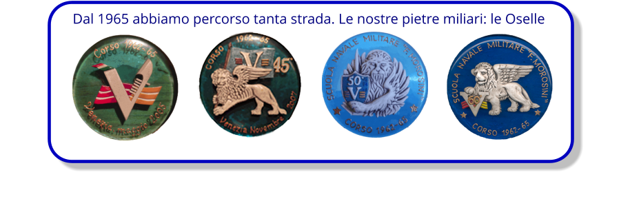 Dal 1965 abbiamo percorso tanta strada. Le nostre pietre miliari: le Oselle